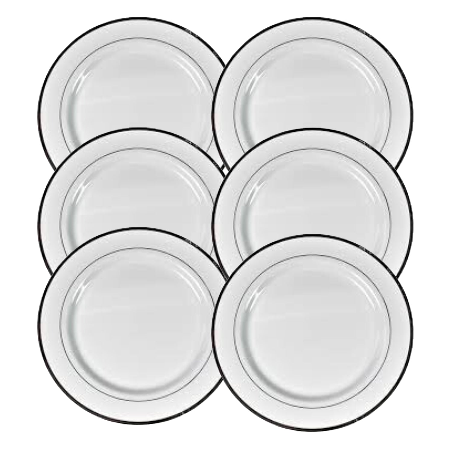 Round Plastic Dinner Plates Wedding Birthday Party Tableware Supplies (6 Pcs Set) Round Plastic Dinner Plates Wedding Birthday Party Tableware Supplies (6 Pcs Set)